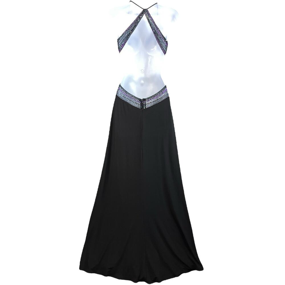 Betsy & Adam Women Dress Size 6 Sleeveless Maxi Backless - Picture 3 of 12